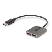 Image de StarTech.com Répartiteur DisplayPort 1.4 pour Deux Moniteurs, Adaptateur DisplayPort vers 2x DP pour Plusieurs Moniteurs, Hub MST pour Ordinateur 5K 60Hz, Câble Extra-Long I ... (MST14DP122DP)