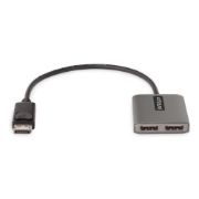 Image de StarTech.com Répartiteur DisplayPort 1.4 pour Deux Moniteurs, Adaptateur DisplayPort vers 2x DP pour Plusieurs Moniteurs, Hub MST pour Ordinateur 5K 60Hz, Câble Extra-Long I ... (MST14DP122DP)