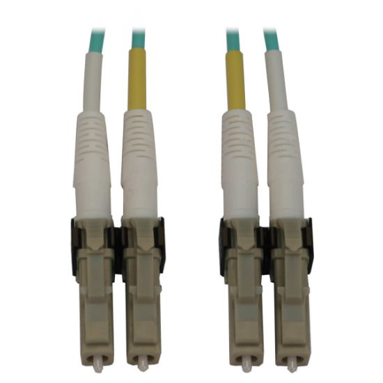 Image de Eaton Tripp Lite 400G Multimode 50/125 OM3 Switchable Fiber Optic Cable (Duplex LC-PC M/M), LSZH, Aqua, 10 m (32.8 ft.) Câble de fibre optique - Couleur aqua,Beige (N820X-10M)