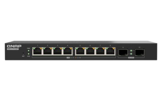 Image de QNAP commutateur réseau Géré Bureau Noir (QSW-L2110-2S8T)