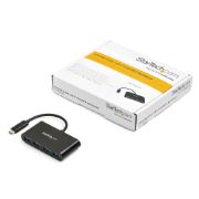 Image de StarTech.com Hub USB-C à 4 ports alimenté par bus - USB-C vers 4x USB-A - USB 3.0 - 5Gbps (HB30C4AB)