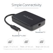 Image de StarTech.com Adaptateur Thunderbolt 3 vers Thunderbolt 2 - Adaptateur pour PC Portable TB3 vers Écrans/Appareils TB2 - Convertisseur Thunderbolt 2 20Gbps ou Thunderbolt 1 10G ... (TBT3TBTADAP)