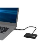 Image de Port Designs USB-C, 5 port, 5V, 1.5A, 30cm, 7.7 x 4.3 x 1.2cm, 48g Hub d'interface - Noir (900147)