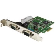 Image de StarTech.com Carte PCI Express à 2 ports série DB9 RS232 - Adaptateur PCIe série avec UART 16C1050 (PEX2S1050)