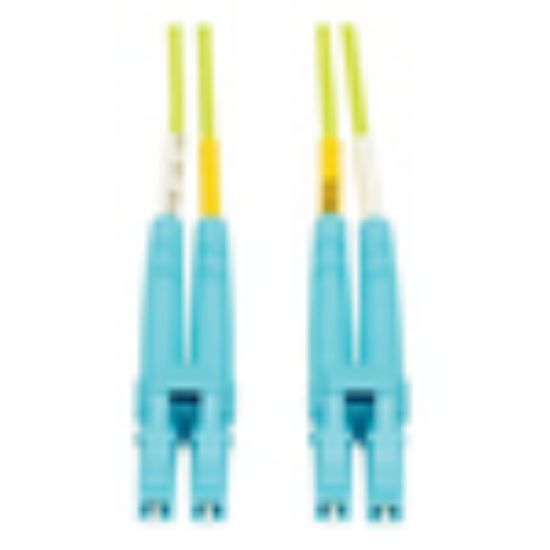 Image de Eaton Tripp Lite series 100G Duplex Multimode 50/125 OM5 LSZH Fiber Optic Cable (LC/LC), Lime Green, 25 m Câble de fibre optique - Vert,Citron vert (N820-25M-OM5)