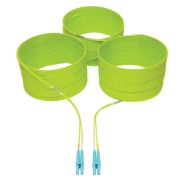 Image de Eaton Tripp Lite series 100G Duplex Multimode 50/125 OM5 LSZH Fiber Optic Cable (LC/LC), Lime Green, 25 m Câble de fibre optique - Vert,Citron vert (N820-25M-OM5)