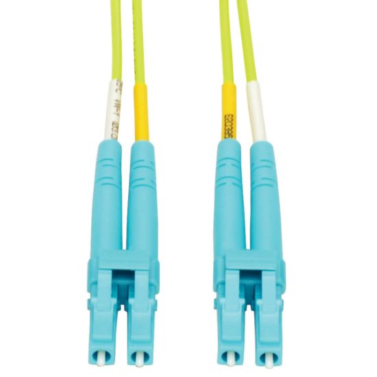 Image de Eaton Tripp Lite 100G Duplex Multimode 50/125 OM5 LSZH Fiber Optic Cable (LC/LC), Lime Green, 2 m Câble de fibre optique - Vert (N820-02M-OM5)