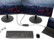 Image de StarTech.com Adaptateur USB-C vers Double DisplayPort 1.2, Hub USB-C Multi-Moniteur MST, Double écran 4K 30Hz/1080p 60Hz DP Extender/Splitter pour Ordinateur Portable, Câble ... (MSTCDP122DP)