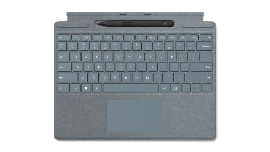 Image de Microsoft Surface Pro Signature Keyboard with Slim Pen 2 Bleu Microsoft Cover port AZERTY Belge (8X8-00046)