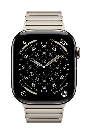 Image de APPLE Bracelet à maillons naturel 46 mm - Titane (MXMF3ZM/A)