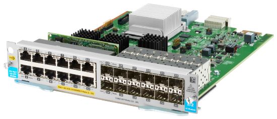 Image de HP E Aruba Networking 12-port 10/100/1000BASE-T PoE+ / 12-port 1GbE SFP MACsec v3 zl2 Module Module de commutateur de réseau (J9989A)