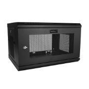 Image de StarTech.com Armoire Réseau Murale à 2 Montants 6U avec Étagère 1U, Armoire Serveur Murale 19" à Charnières pour Équipement IT/AV/Électronique/Ordinateur, Armoire Rack Ventilée ... (RK616WALM)