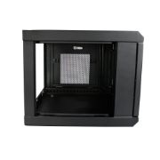 Image de StarTech.com Armoire Réseau Murale à 2 Montants 6U avec Étagère 1U, Armoire Serveur Murale 19" à Charnières pour Équipement IT/AV/Électronique/Ordinateur, Armoire Rack Ventilée ... (RK616WALM)