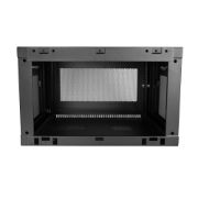 Image de StarTech.com Armoire Réseau Murale à 2 Montants 6U avec Étagère 1U, Armoire Serveur Murale 19" à Charnières pour Équipement IT/AV/Électronique/Ordinateur, Armoire Rack Ventilée ... (RK616WALM)