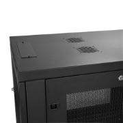 Image de StarTech.com Armoire Réseau Murale à 2 Montants 6U avec Étagère 1U, Armoire Serveur Murale 19" à Charnières pour Équipement IT/AV/Électronique/Ordinateur, Armoire Rack Ventilée ... (RK616WALM)
