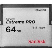 Image de SanDisk 64GB Extreme Pro, CFast 2.0, 515MB/s Mémoire flash - Noir, argent (SDCFSP-064G-G46D)