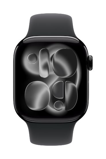 Image de Apple Bracelet Sport noir 42 mm - S/M (MXLJ3ZM/A)