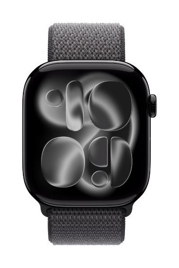 Image de Apple Boucle Sport gris foncé 46 mm (MFFN4ZM/A)