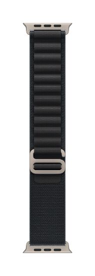 Image de Apple Boucle Alpine noir 49 mm - Medium - Finition titane naturel (MFTF4ZM/A)