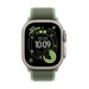 Image de Apple Boucle Trail vert/vert fluo 49 mm - S/M - Finition titane noir (MG9N4ZM/A)