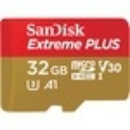 Image de SanDisk Extreme Plus Mémoire flash - Marron,Rouge (SDSQXBG-032G-GN6MA)