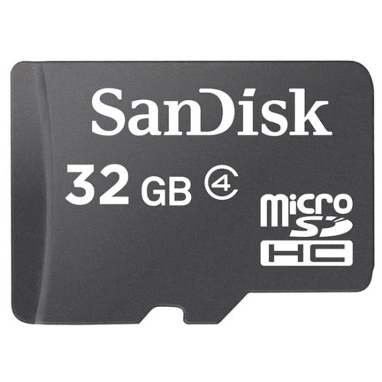 Image de SanDisk microSDHC 32GB Mémoire flash - Noir (SDSDQM-032G-B35)