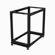 Image de StarTech.com Rack Serveur Mobile 18U 4 Poteaux, Rack Réseau 19" 4 Poteaux avec Roulettes, Rack Roulant avec Profondeur Ajustable pour PC/AV/Données/Informatique - Roulettes, ... (4POSTRACK18U)