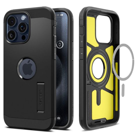 Image de Spigen Tough Armor Backcover MagSafe iPhone 15 Pro Max - Zwart - Noir (ACS06594)