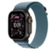 Image de Apple Boucle Alpine bleu clair 49 mm - Medium - Finition titane noir (MG9L4ZM/A)