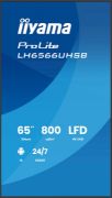 Image de iiyama Écran d'affichage dynamique Écran plat de signalisation numérique 165,1 cm (65") LCD Wifi 800 cd/m² 4K Ultra HD Noir Intégré dans le processeur Android 24/7 (LH6566UHSB-B1AG)