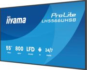 Image de iiyama Écran d'affichage dynamique Écran plat de signalisation numérique 139,7 cm (55") LCD Wifi 800 cd/m² 4K Ultra HD Noir Intégré dans le processeur Android 24/7 (LH5566UHSB-B1AG)