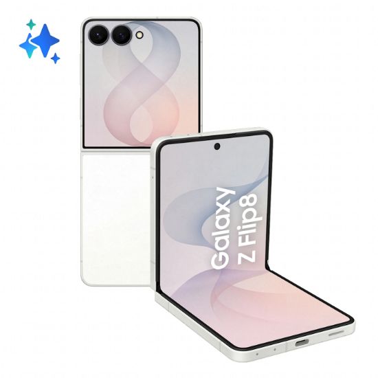 Image de Samsung Galaxy Z Flip8 17,5 cm (6.9") Double SIM 5G USB Type-C 12 Go 256 Go 4300 mAh Crème (SM-F776BZWGEUB)