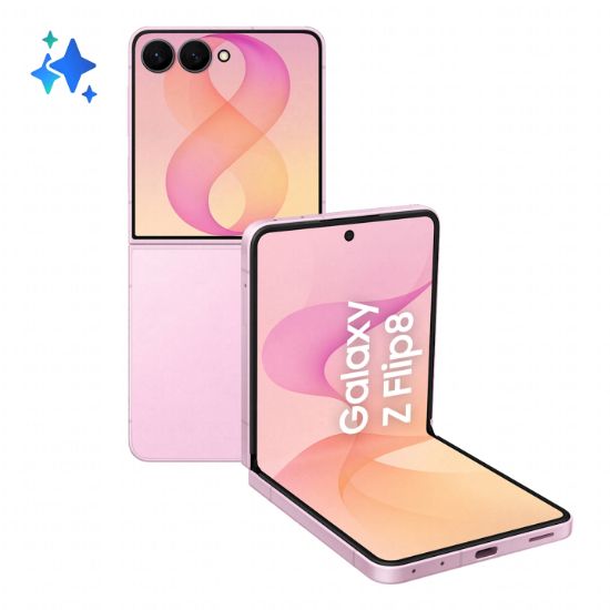 Image de Samsung Galaxy Z Flip8 17,5 cm (6.9") Double SIM 5G USB Type-C 12 Go 512 Go 4300 mAh Rose (SM-F776BLIHEUB)