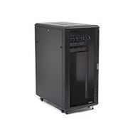 Image de StarTech.com Armoire Rack Serveur 25U à 4 Montants, Armoire Verrouillable 19" pour Ordinateur/AV/Équipement IT, Rack Réseau pour Bureau/Domicile avec Roulettes et Rails de Mont ... (RK2536BKF)