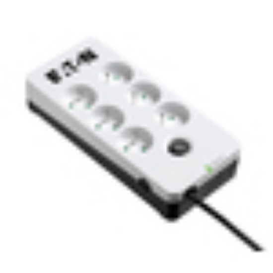 Image de Eaton protection surtension Noir, Blanc 6 sortie(s) CA 220 - 250 V 1,5 m (PB6F)
