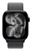 Image de Apple Boucle Sport gris foncé 46 mm (MFFM4ZM/A)