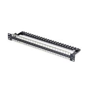 Image de StarTech.com Panneau de Brassage Keystone Vierge 48 Ports 1U avec Barre de Gestion des Câbles, Panneau Patch Cat6 Monté en Rack pour Prises Réseau Ethernet RJ45 STP (C6PANELSTP481UCM)