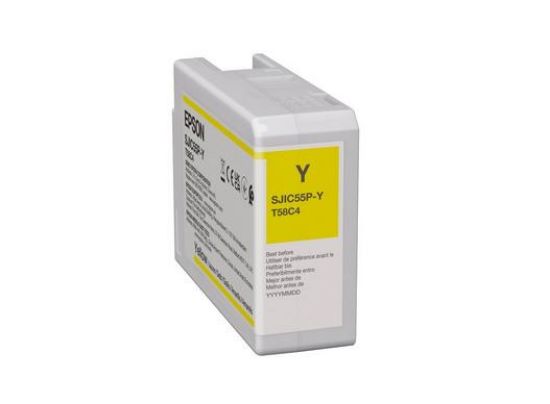 Image de Epson SJIC55(Y) cartouche d'encre 1 pièce(s) Original Jaune (C13T58C440)