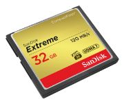 Image de SanDisk 32GB Extreme Mémoire flash - Noir,Or,Rouge (SDCFXSB-032G-G46)
