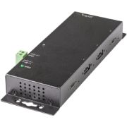 Image de StarTech.com Hub USB C 4 Ports 10Gbps - Hub Industriel USB Type C - Métal - 2x USB-C & 2x USB-A - Protection Surtension ESD - Hôte USB-C ou USB-A - Hub USB 3.1 Gen 2 Auto-Ali ... (HB31C2A2CME)