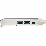 Image de StarTech.com Carte PCI Express USB 5 Ports - Carte PCIe USB 3.2 Gen 2 (10Gbps) avec 1x USB-C & 2x USB-A - 1x IDC 2 Ports (Extension Connecteur Interne USB 5Gbps) - Carte C ... (PEXUSB312A1C1H)