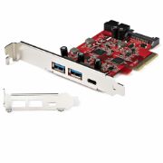 Image de StarTech.com Carte PCI Express USB 5 Ports - Carte PCIe USB 3.2 Gen 2 (10Gbps) avec 1x USB-C & 2x USB-A - 1x IDC 2 Ports (Extension Connecteur Interne USB 5Gbps) - Carte C ... (PEXUSB312A1C1H)