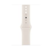 Image de Apple Bracelet Sport lumière stellaire 46 mm - S/M - Beige (MXM63ZM/A)