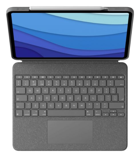 Image de Logitech Combo Touch for iPad Pro 12.9-inch (5th generation) - QWERTY - Gris (920-010214)