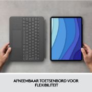 Image de Logitech Combo Touch for iPad Pro 12.9-inch (5th generation) - QWERTY - Gris (920-010214)