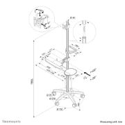 Image de Neomounts Station de travail mobile 10-27" (FPMA-MOBILE1800)