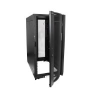 Image de StarTech.com Armoire Rack Serveur 25U à 4 Montants, Armoire Verrouillable 19" pour Ordinateur/AV/Équipement IT, Rack Réseau pour Bureau/Domicile avec Roulettes et Rails de Mont ... (RK2537BKM)
