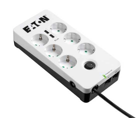 Image de Eaton protection surtension Noir, Blanc 6 sortie(s) CA 220 - 250 V 1,5 m (PB6TUD)