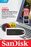 Image de SanDisk Ultra Clé USB - Noir (SDCZ48-064G-U46)
