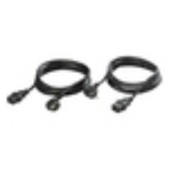 Image de Eaton 2 Input cords 16A EU for ATS - Noir (CBLATSIN16X2)